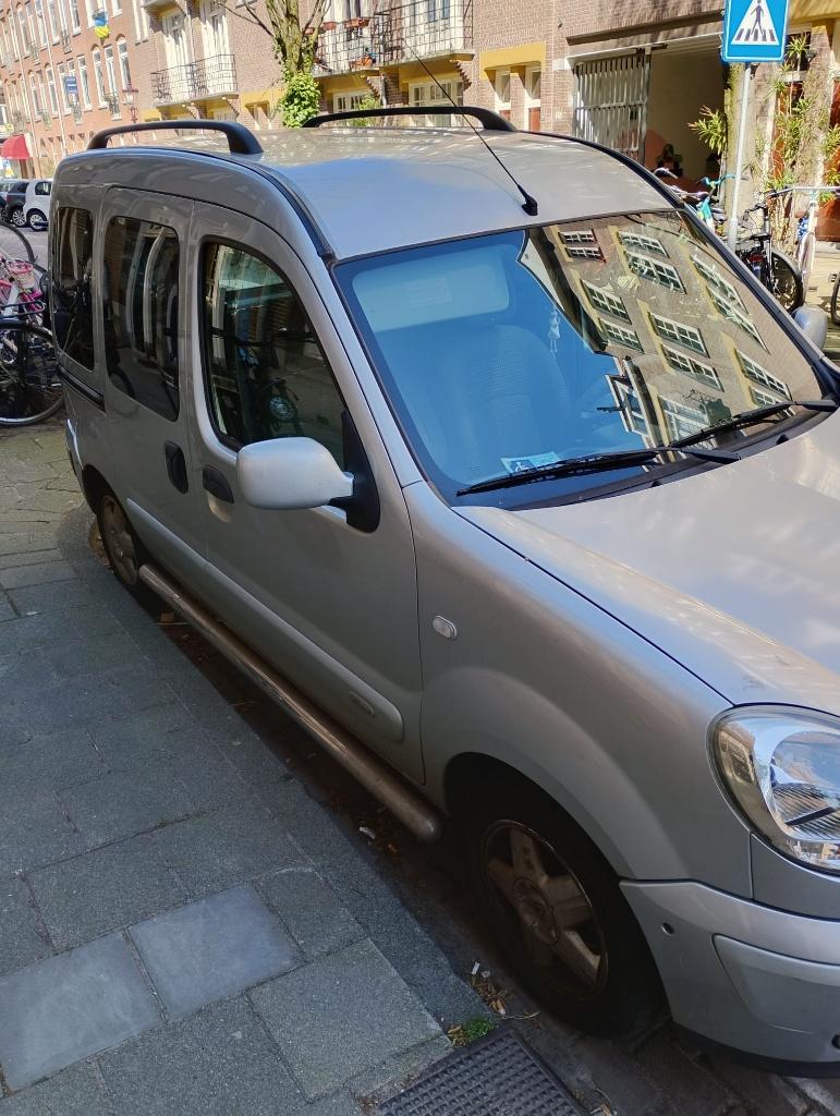 Renault Kangoo 1.6 16V 70KW 2007 Grijs, Auto's, 49 €/maand, Origineel Nederlands, Handgeschakeld, Particulier