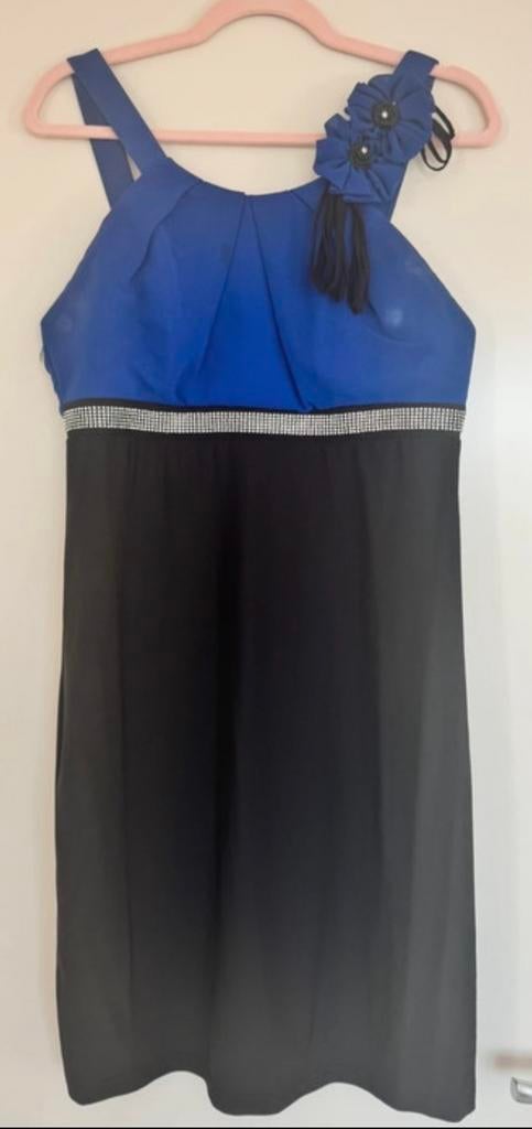 Ashwi Paris Blauwe Avondjurk Maat XL (valt kleiner), Kleding | Dames, Blauw, Maat 42/44 (L), Ophalen of Verzenden, Zo goed als nieuw
