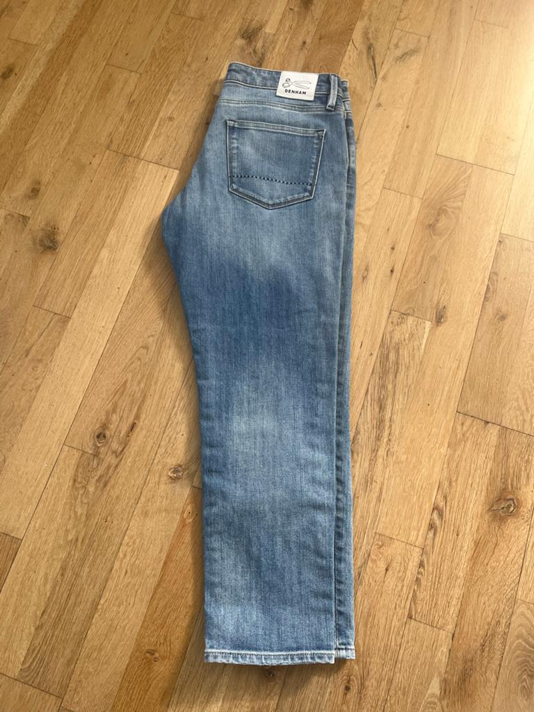 Denham Monroe Tapered Fit Jeans W27 L28 - Zo goed als nieuw, Ophalen of Verzenden, Zo goed als nieuw, Blauw, W27 (confectie 34) of kleiner