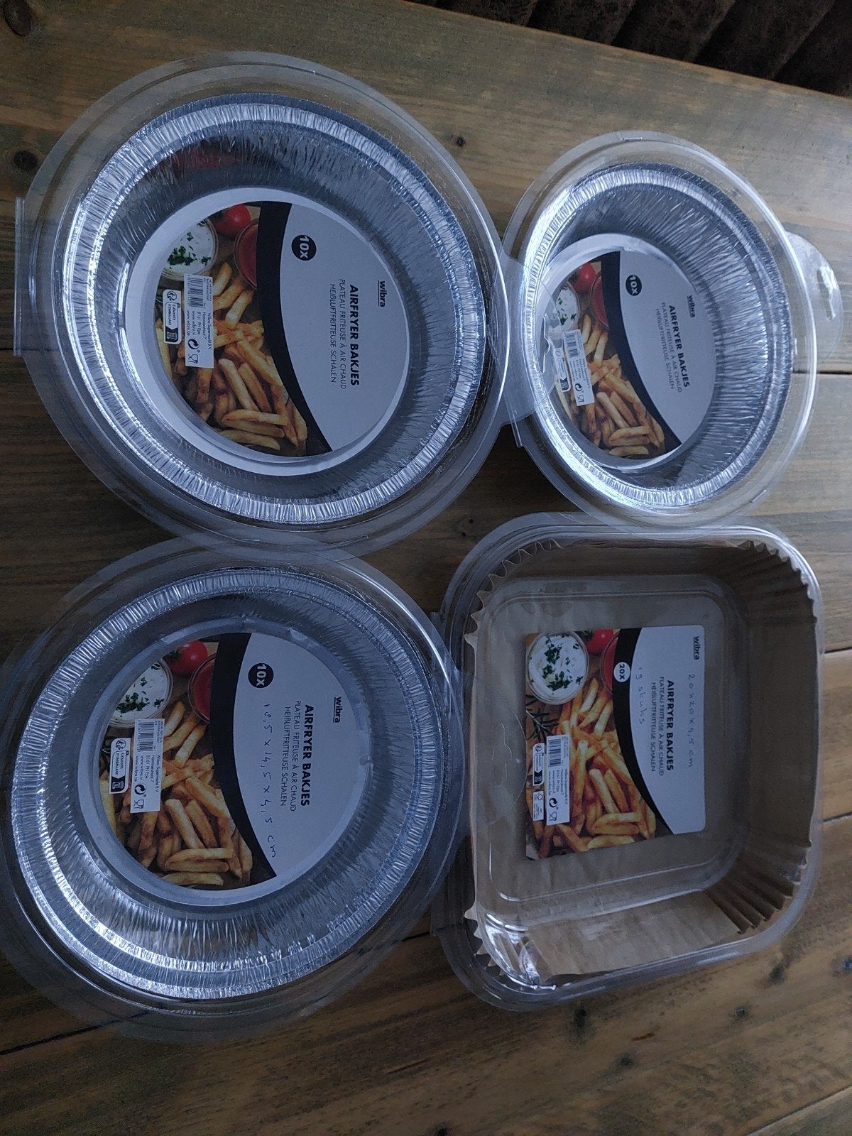 Airfryer bakjes, Ophalen