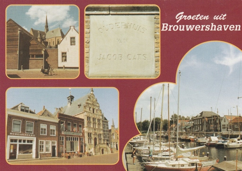 BROUWERSHAVEN Markt Stadhuis Haven Groeten, Verzenden, 1980 tot heden, Gelopen, Zeeland
