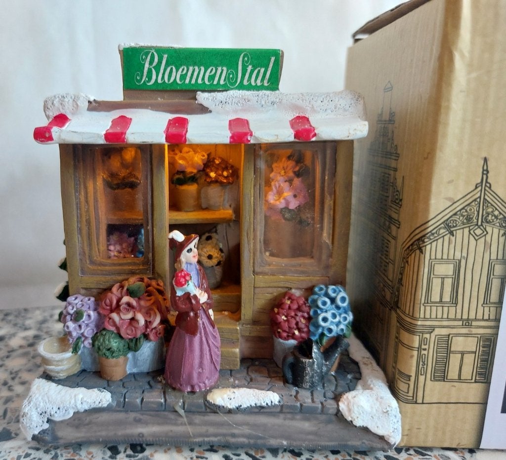Typisch Hollands bloemenwinkel bloemenstal, Diversen, Kerst, Ophalen of Verzenden, Zo goed als nieuw