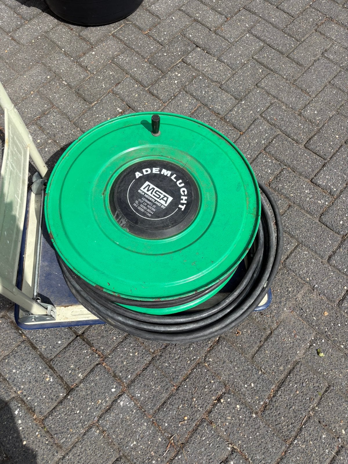 Luchtslang compressor slang 78M op haspel., Ophalen, Gebruikt