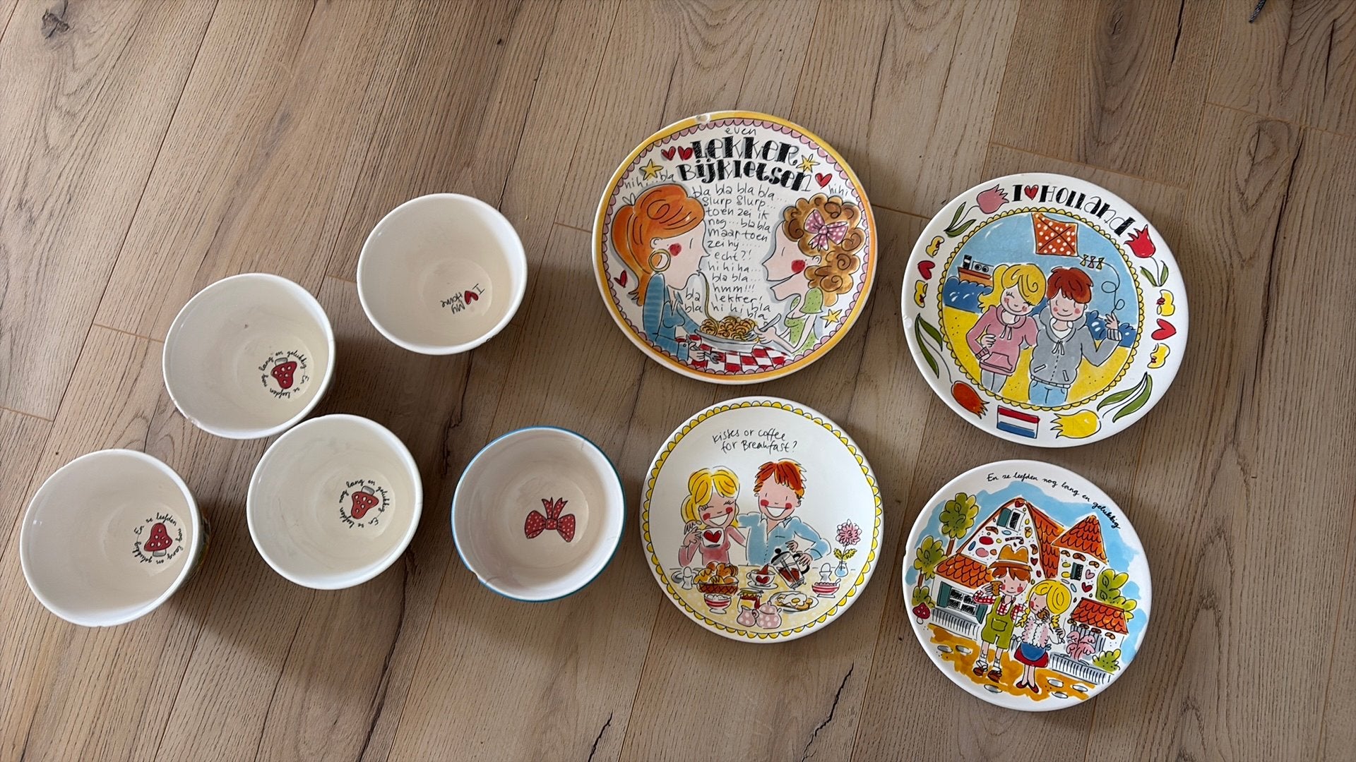 Blond Amsterdam servies, Huis en Inrichting, Ophalen, Gebruikt, Aardewerk, Bord(en)