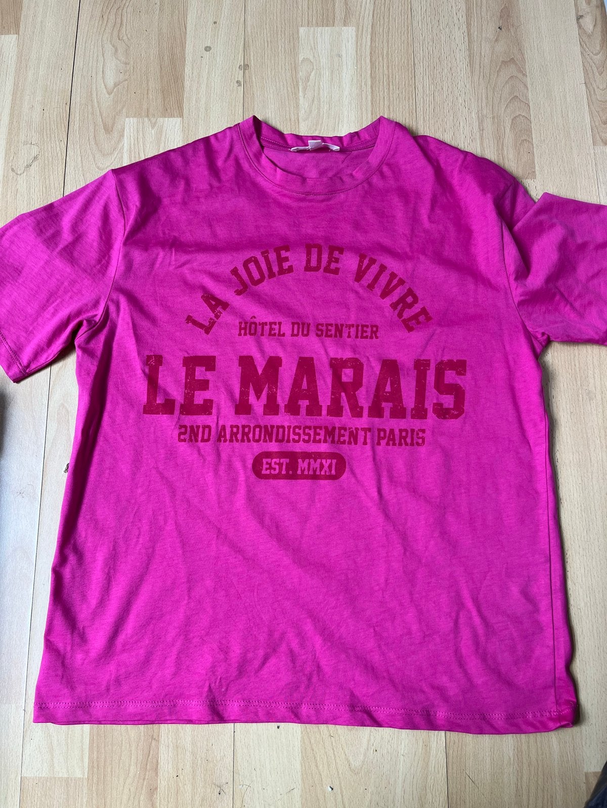 My Jewellery T-shirt roze maat XS/S/M, Kleding | Dames, Ophalen of Verzenden, Gedragen, Roze, Korte mouw