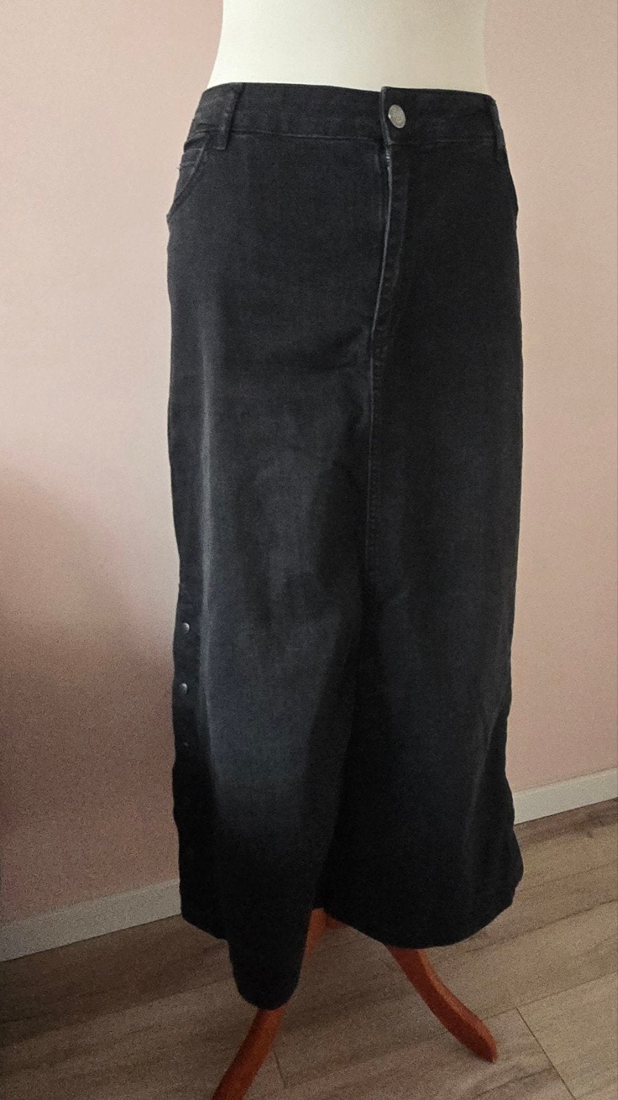 Lange LCW jeansrok• dames maat 46/XL, LCW Jeans, Zwart, Maat 46/48 (XL) of groter, Ophalen of Verzenden
