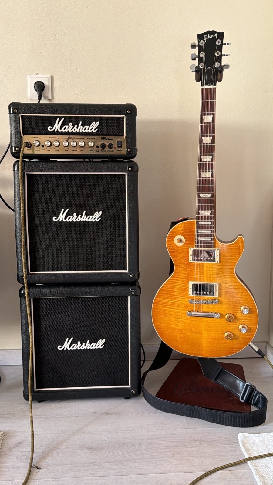 Marshall MG15MSII microstack gitaarversterker, Ophalen, Gebruikt, Gitaar, Minder dan 50 watt