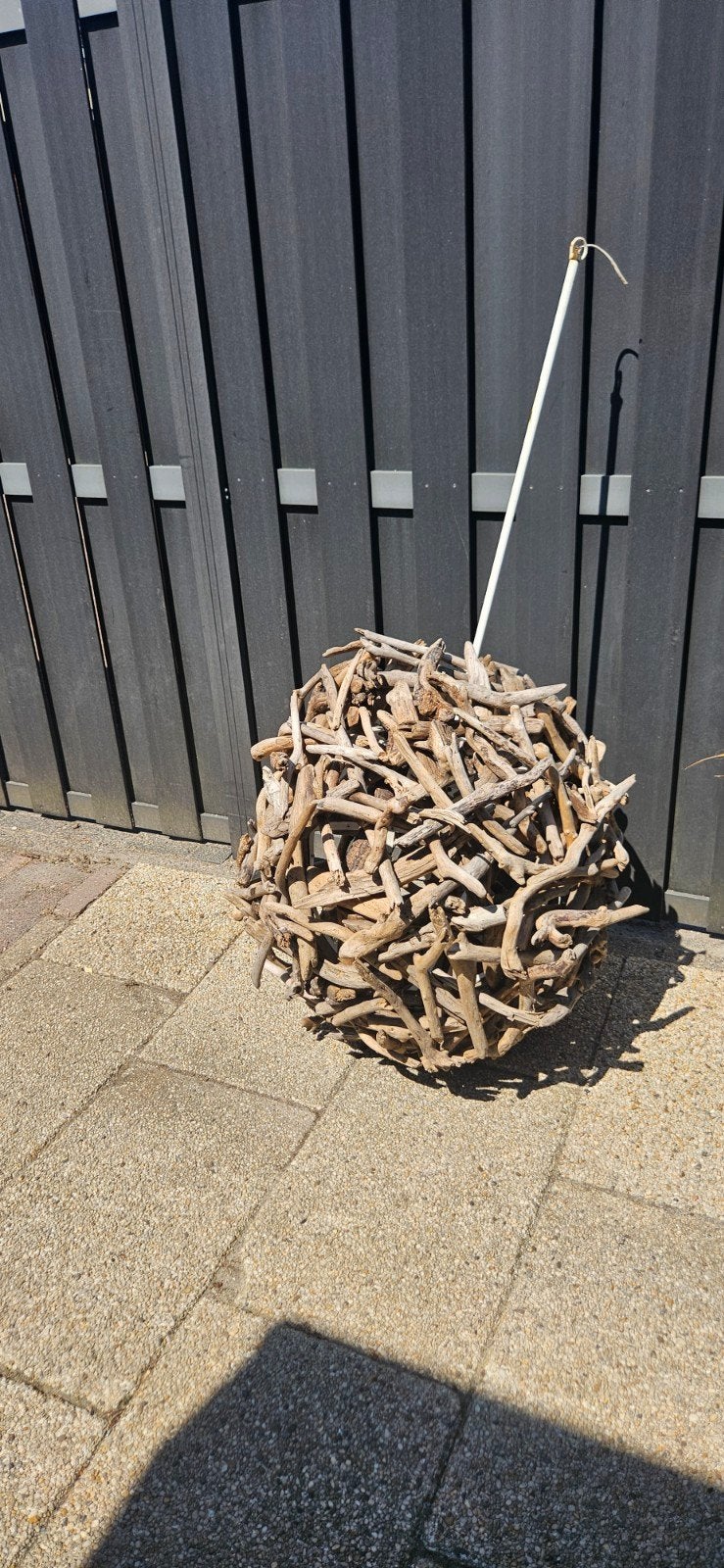Decoratieve lamp van drijfhout, Ophalen, Gebruikt