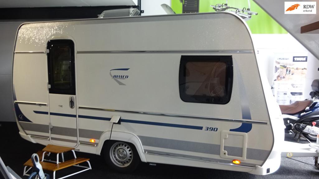 FENDT BIANCO 390 FH 2014 VASTBED TREINZIT MOVER, Caravans en Kamperen, Caravans, Bedrijf, Mover, Fendt, Tot en met 4