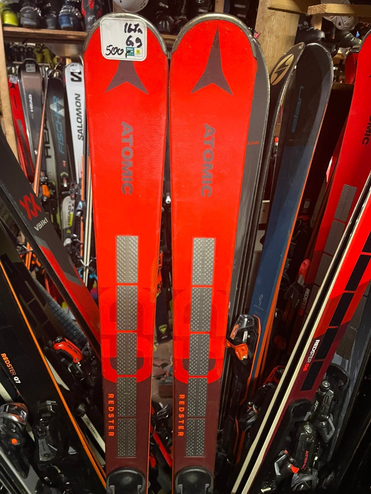 167cm ATOMIC REDSTER G9 REVOSHOCK RVSK 1200€, 160 tot 180 cm, Ophalen of Verzenden, Zo goed als nieuw, Carve