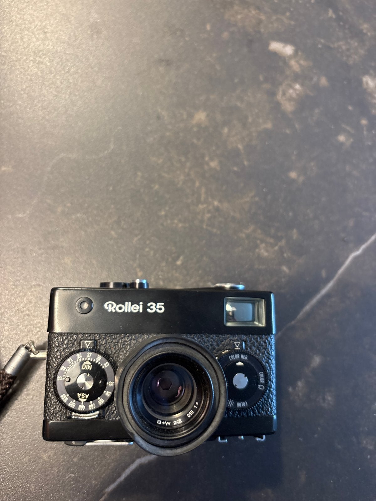 Rollei 35 Compact Camera - Zwart met lederen hoes, Ophalen of Verzenden, Zo goed als nieuw, Compact, Overige Merken