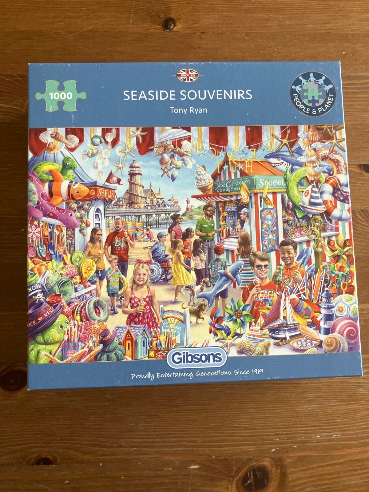 Gibsons Seaside Souvenirs Legpuzzel 1000 stukjes, Ophalen, 500 t/m 1500 stukjes, Zo goed als nieuw, Legpuzzel