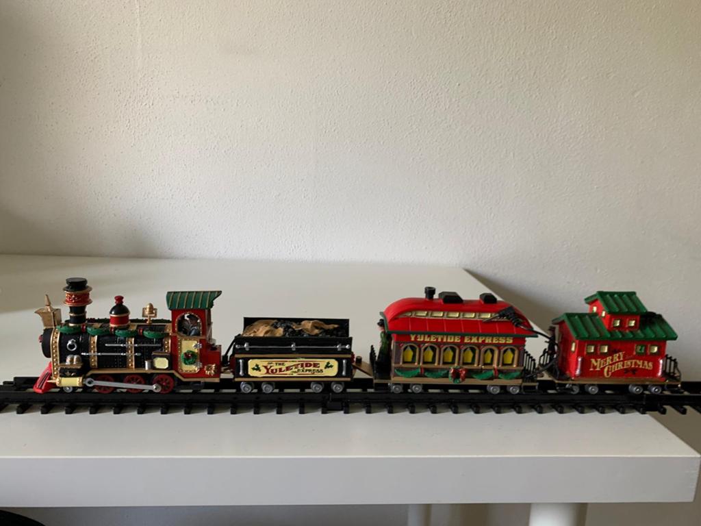 Lemax Yuletide trein, Ophalen of Verzenden, Zo goed als nieuw, Gelijkstroom, Rails