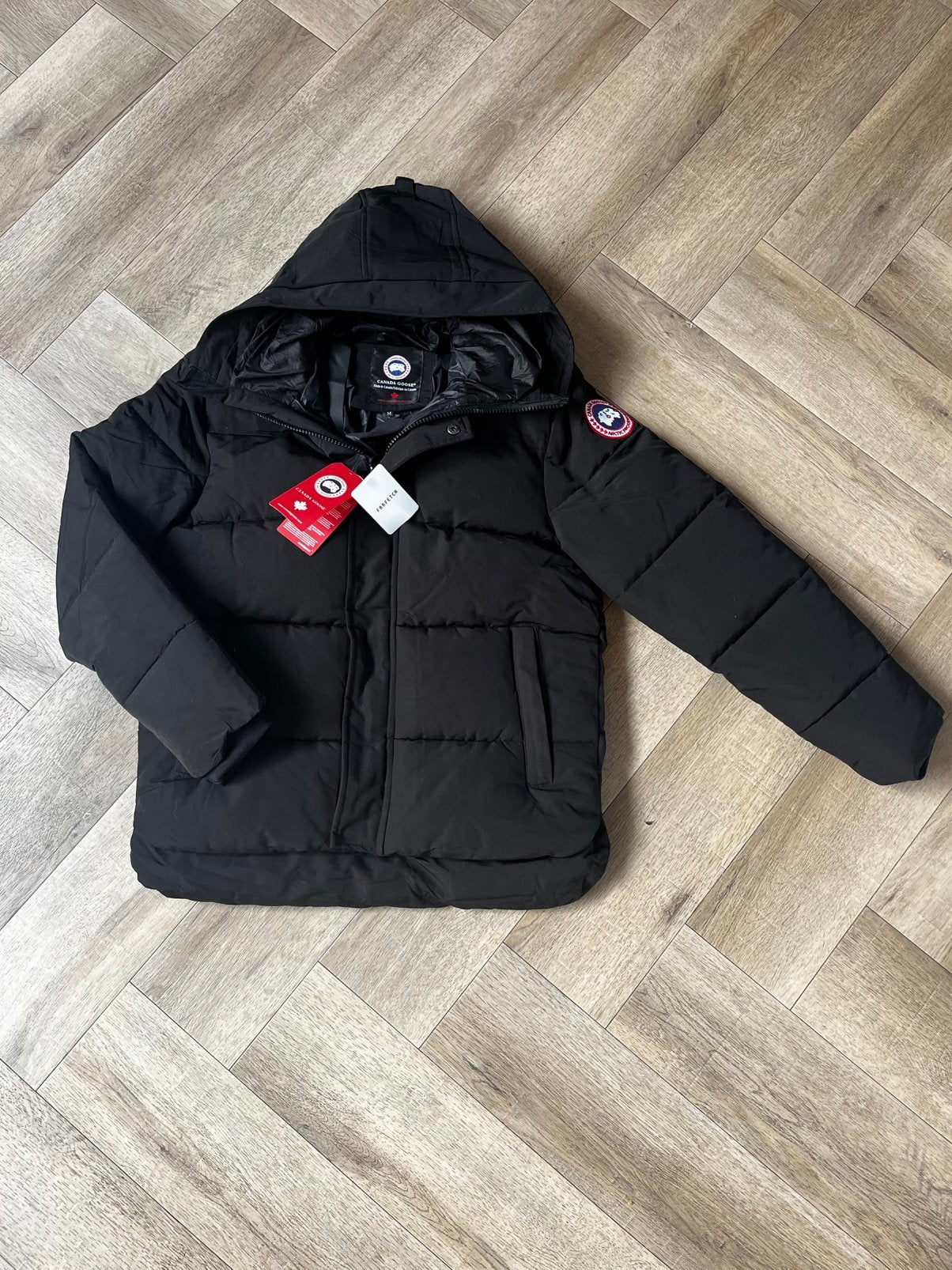 Canada goose macmillan winterjas maat L, Kleding | Heren, Verzenden, Nieuw, Maat 52/54 (L), Zwart