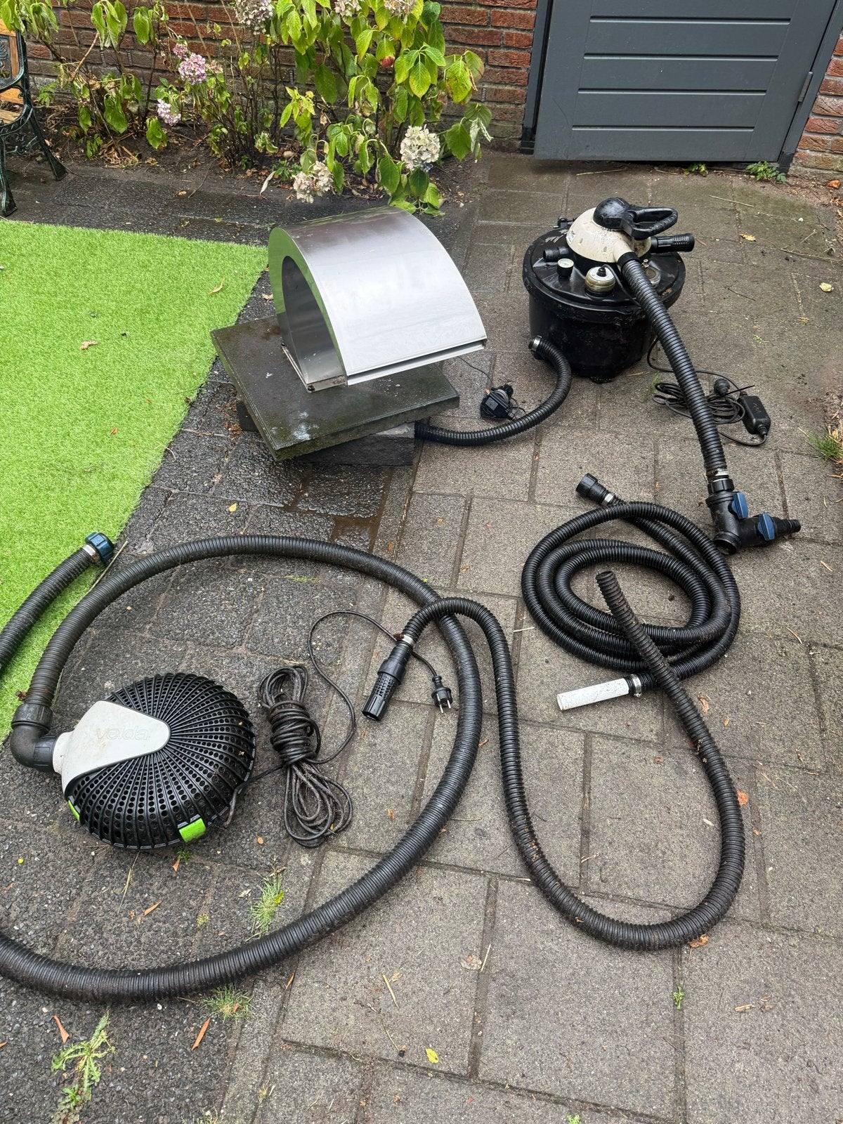 Complete Velda vijverset: pomp, aanzuigmodule, waterval, Ophalen, Gebruikt, Overige typen