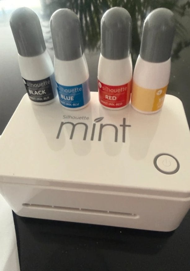 Silhouette Mint Custom Stamp Maker - Compleet met inkt, Hobby en Vrije tijd, Knutselen, Zo goed als nieuw, Machine, Silhouette