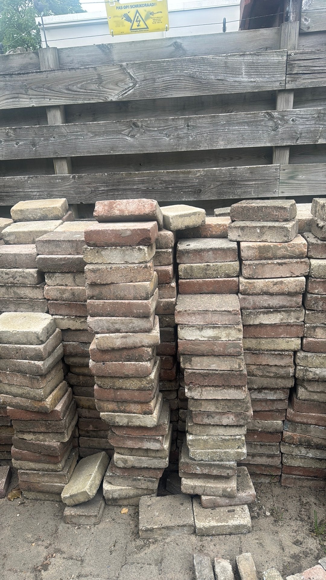 Tuin tegels, Ophalen, Gebruikt, Beton, Klinkers