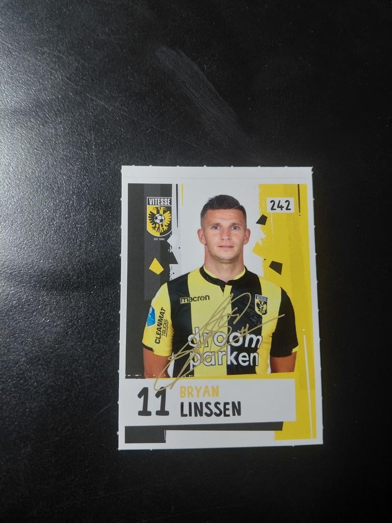 Bryan linssen (vitesse/nec) sticker, Verzamelen, Ophalen of Verzenden, Nieuw, Vitesse, Poster, Plaatje of Sticker