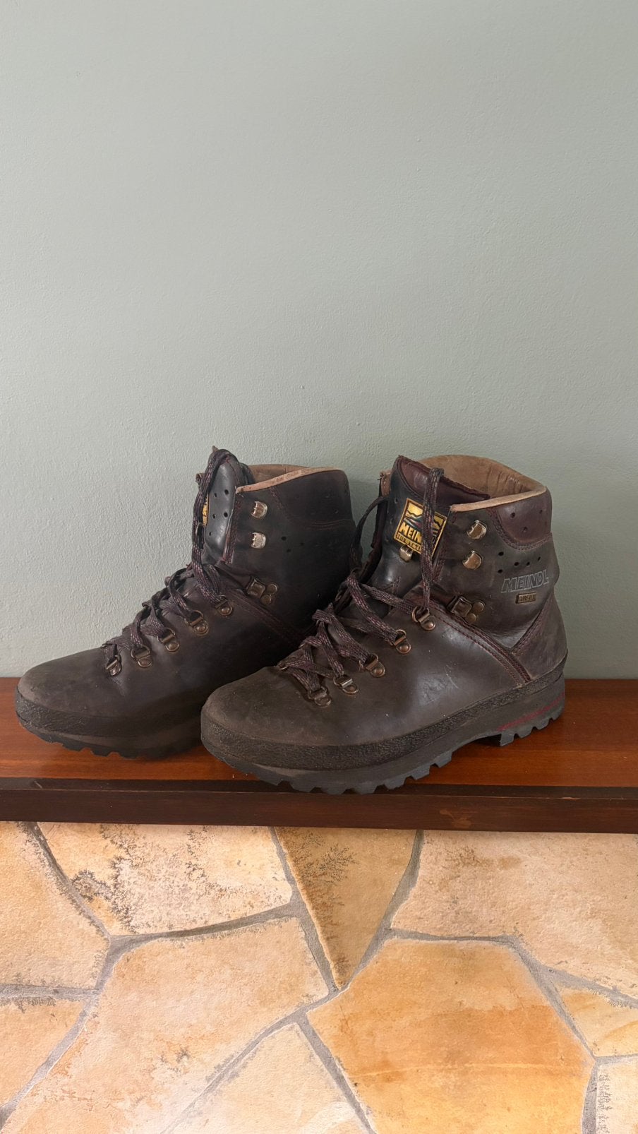 Bergwandelschoen Meindl leer/goretex BC, Ophalen of Verzenden, Gebruikt, Schoenen