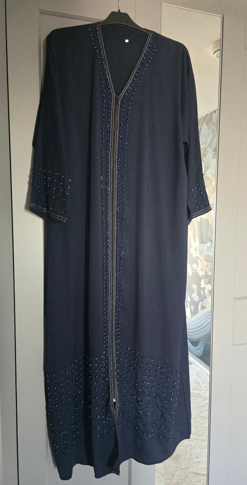 Prachtige Abaya met rits, origineel uit Medina, Verzenden, Zwart, Maat 46/48 (XL) of groter, Nieuw