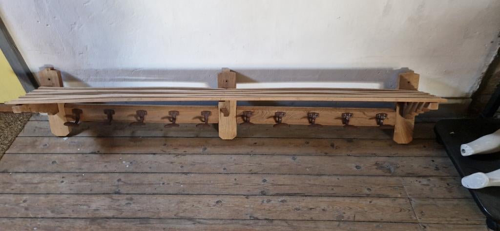 ACTIEPRIJS Antieke grote kapstok 180 cm, Huis en Inrichting, Woonaccessoires | Kapstokken, Gebruikt, Minder dan 100 cm, Hout, Ophalen