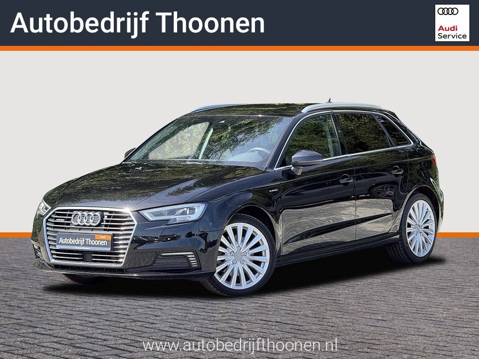 Audi A3 Sportback 1.4 e-tron Sport Pro Line plus | Leer | St, Gebruikt, Euro 6, 4 cilinders, Zwart