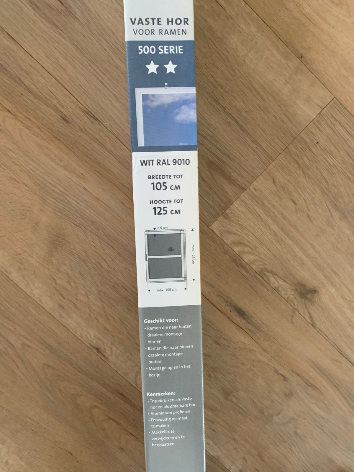 Bruynzeel Vaste Hor voor Ramen - Wit RAL 9010, Hordeur, Nieuw, Metaal, 200 tot 215 cm
