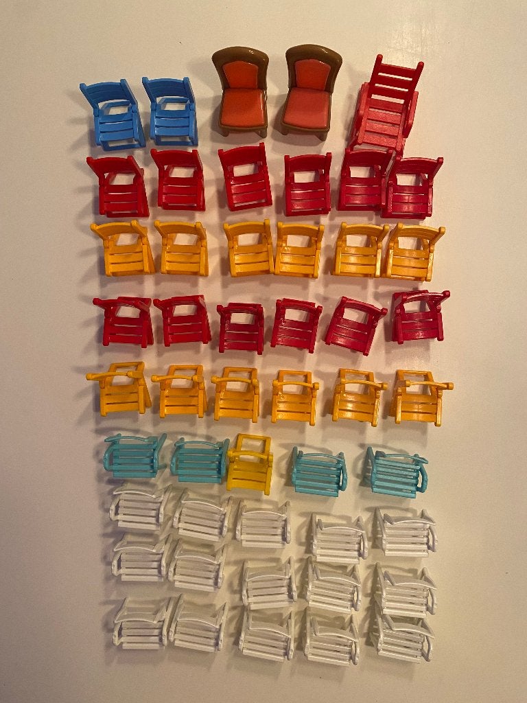Playmobil stoelen en tafels, Ophalen of Verzenden, Zo goed als nieuw, Losse onderdelen