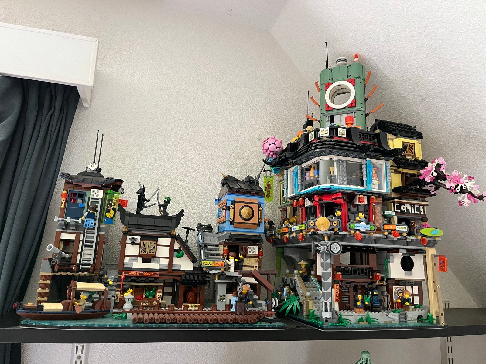 Lego Ninjago City Docks & City Gardens (70657 & 71741), Kinderen en Baby's, Speelgoed | Duplo en Lego, Ophalen, Lego, Zo goed als nieuw
