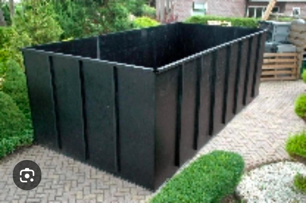 tekoop HDPE kunststof  vijverbak 3,00l x 1,50 br x 140diep, Ophalen of Verzenden