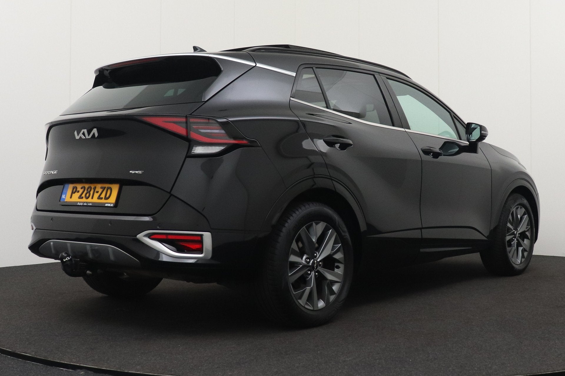Kia Sportage 1.6 T-GDi Hybrid GT-Line Pano-dak Half-Leder Ca, Dealer onderhouden, Gebruikt, 4 cilinders, Zwart