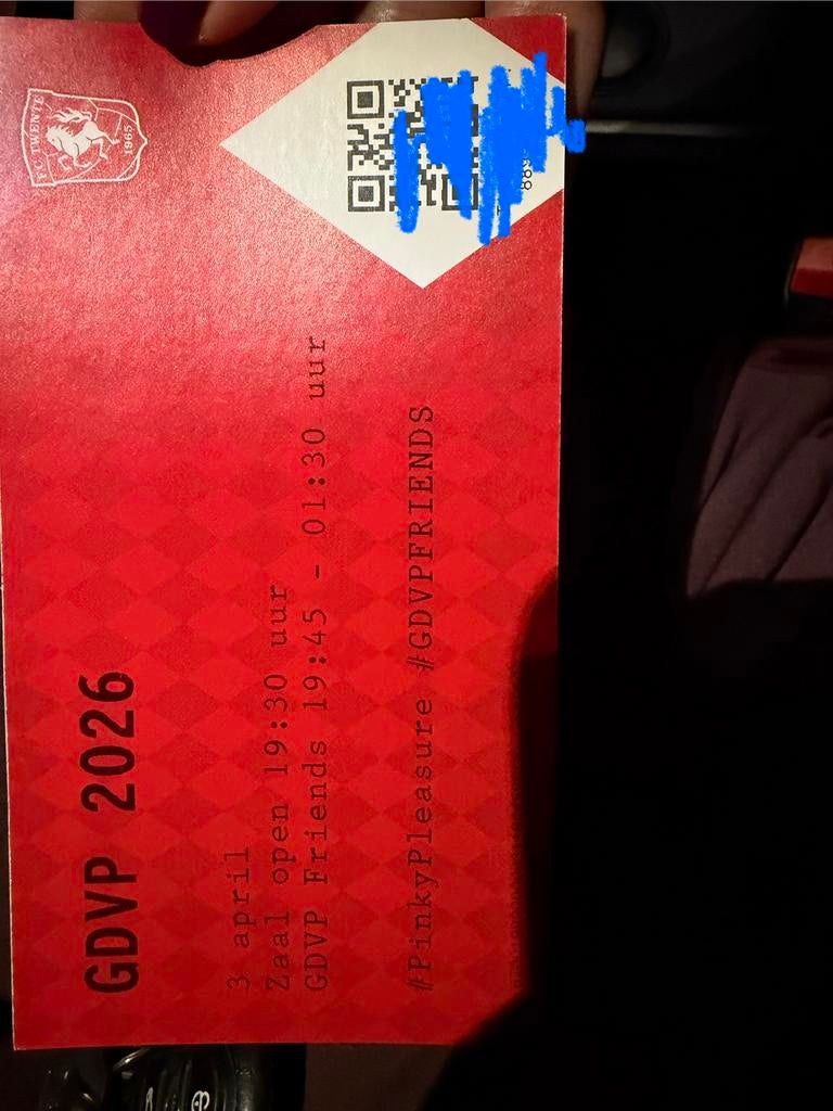 1 ticket GDVP in Enschede, Eén persoon, April