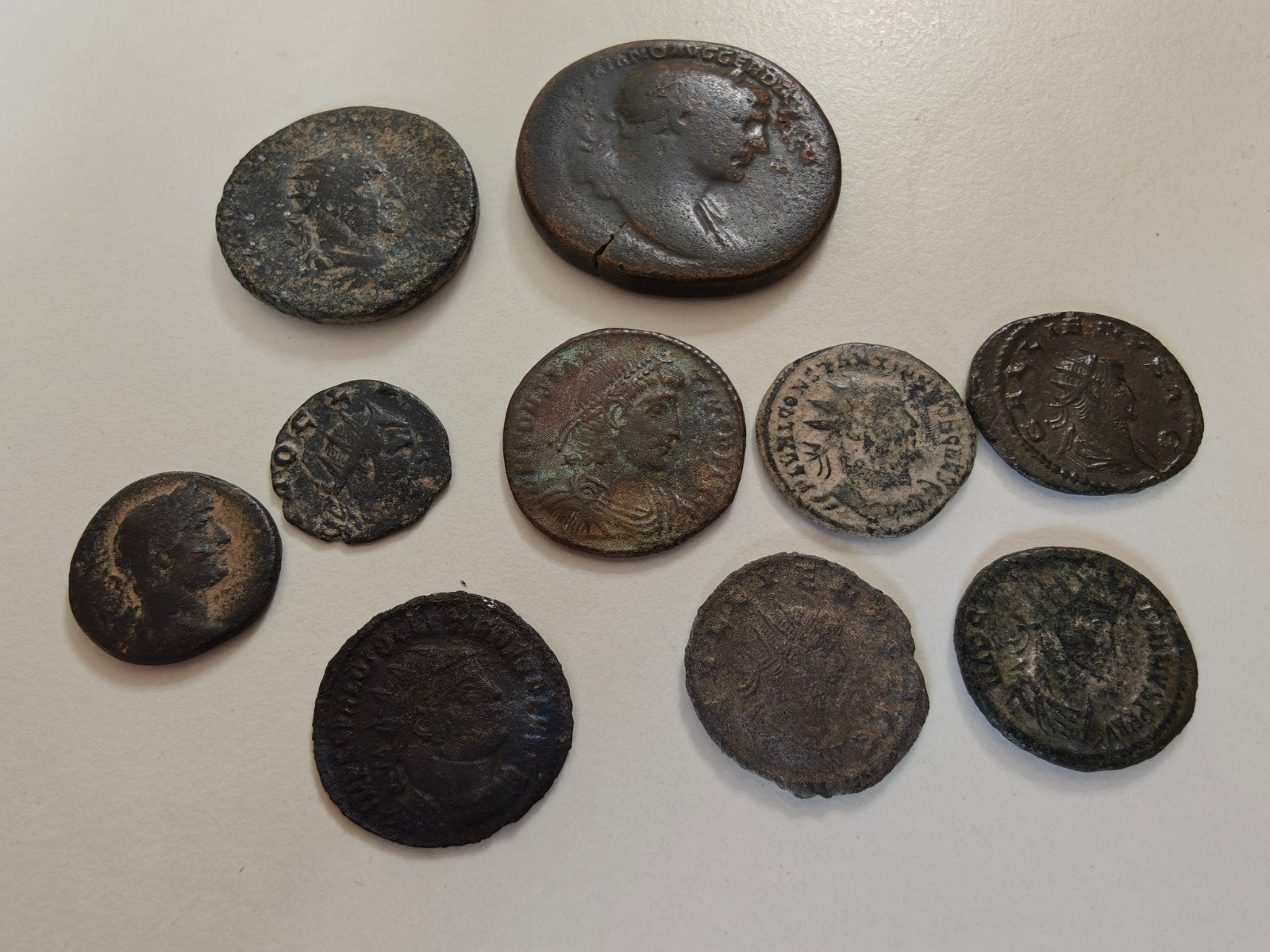 10 mooie Romeinse munten, Ophalen of Verzenden, Overige landen