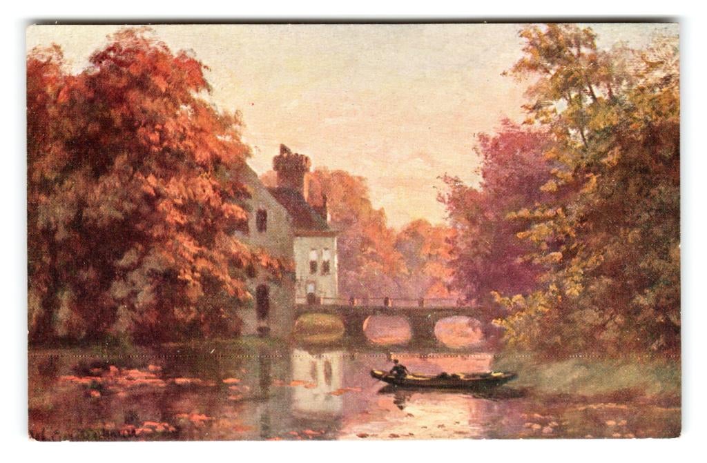 J.G. Gerstenhauer?, Man in bootje, Verzenden, Voor 1920, Ongelopen, Ambachten of Beroep