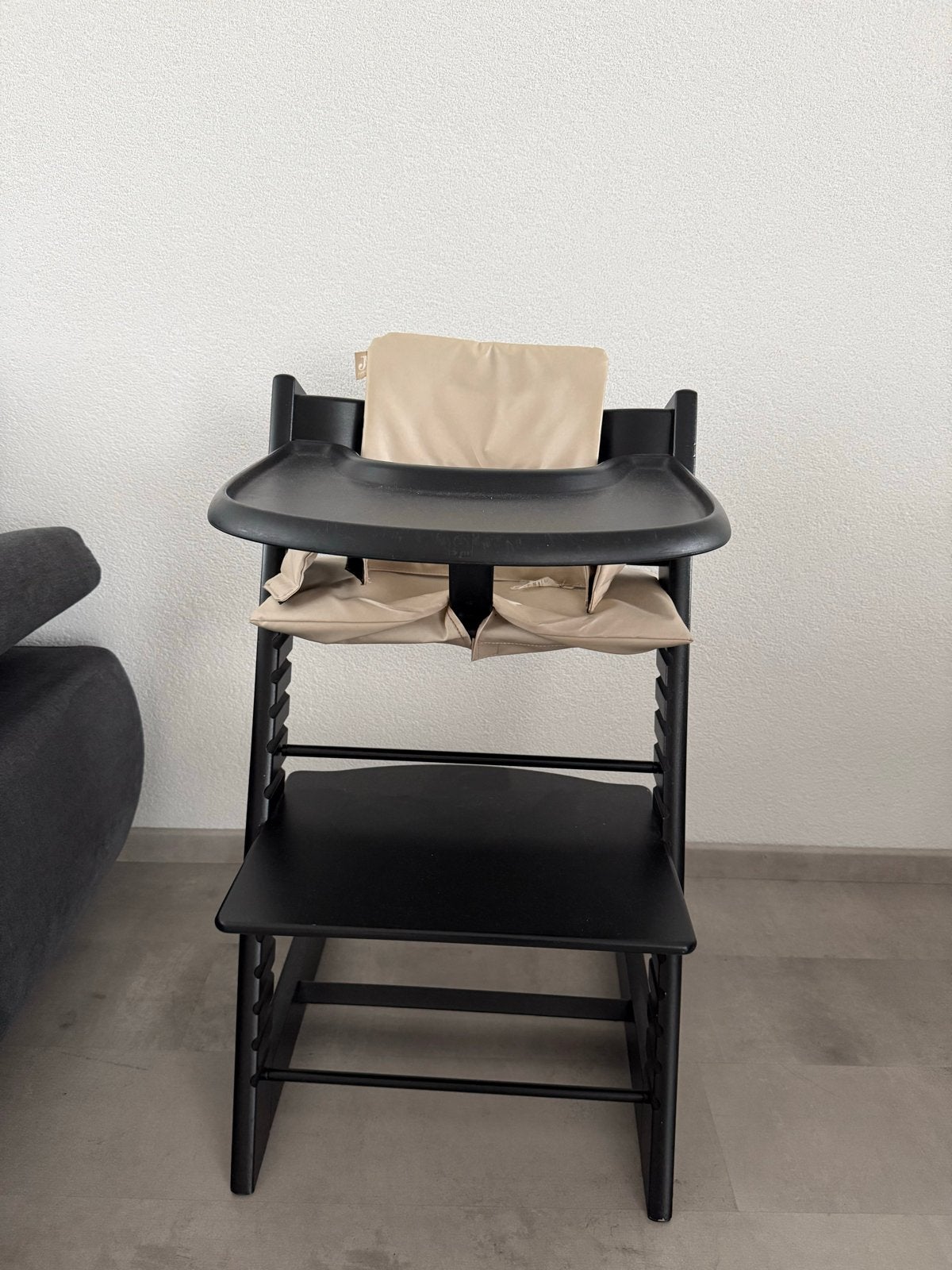 Jollein meegroeistoel met eetblad en kussens, Kinderen en Baby's, Kinderstoelen, Ophalen, Gebruikt, Meegroeistoel, Afneembaar eetblad