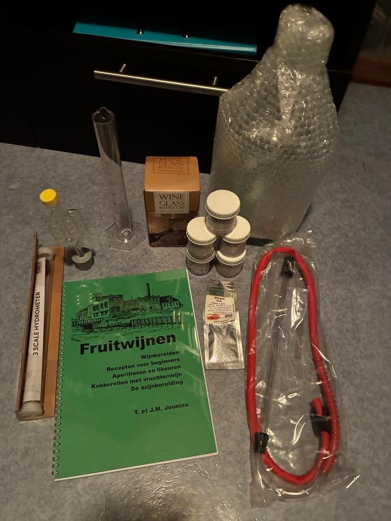 Startpakket fruitwijnen maken - Compleet met hydrometer, Ophalen of Verzenden, Nieuw
