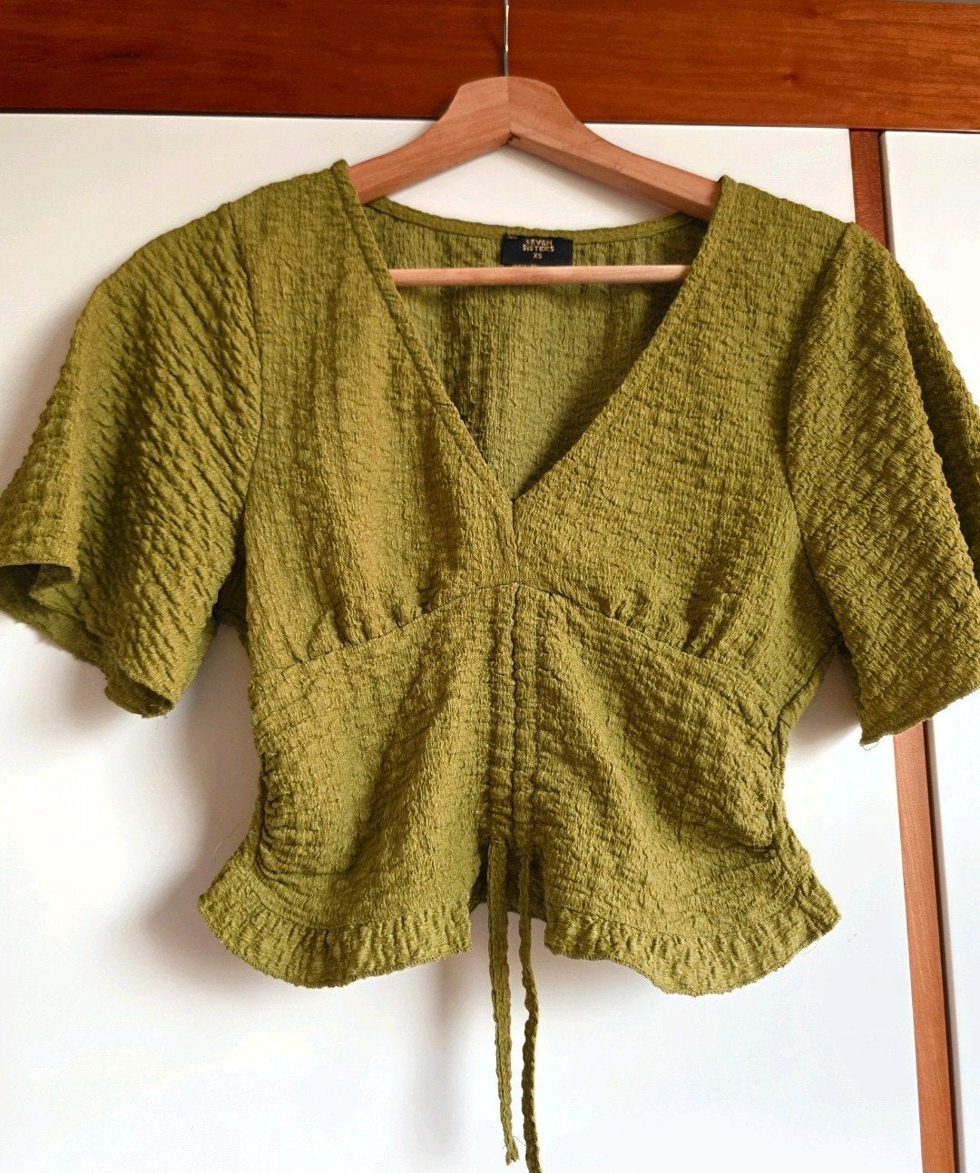 Groen crop top shirt xs Seven Sisters, Kleding | Dames, Seven Sisters, Ophalen of Verzenden, Zo goed als nieuw, Korte mouw