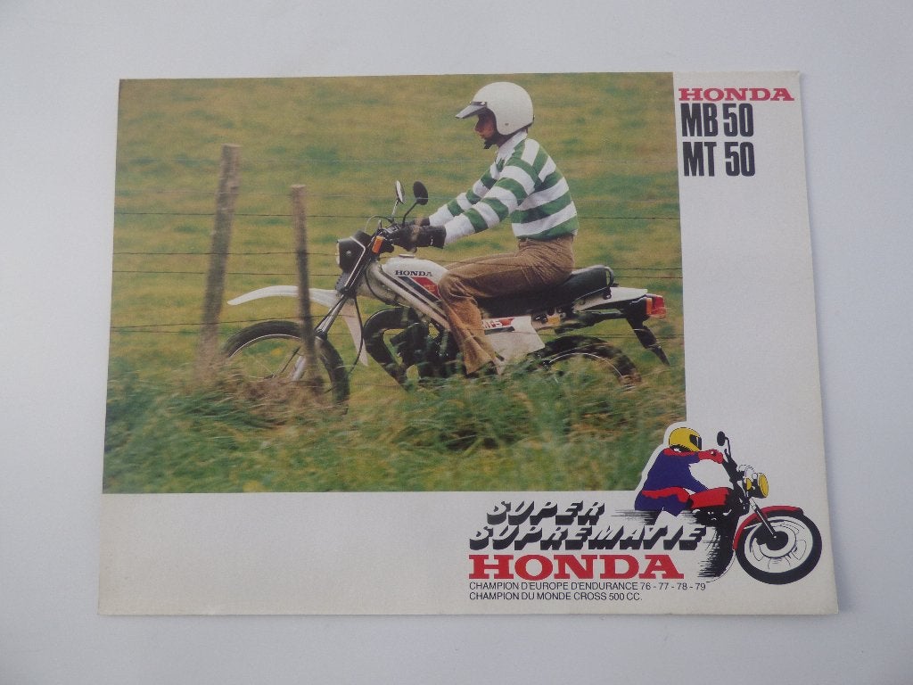 HONDA MB 50 & MT 50 FOLDER, Fietsen en Brommers, Handleidingen en Instructieboekjes, Ophalen of Verzenden, Zo goed als nieuw