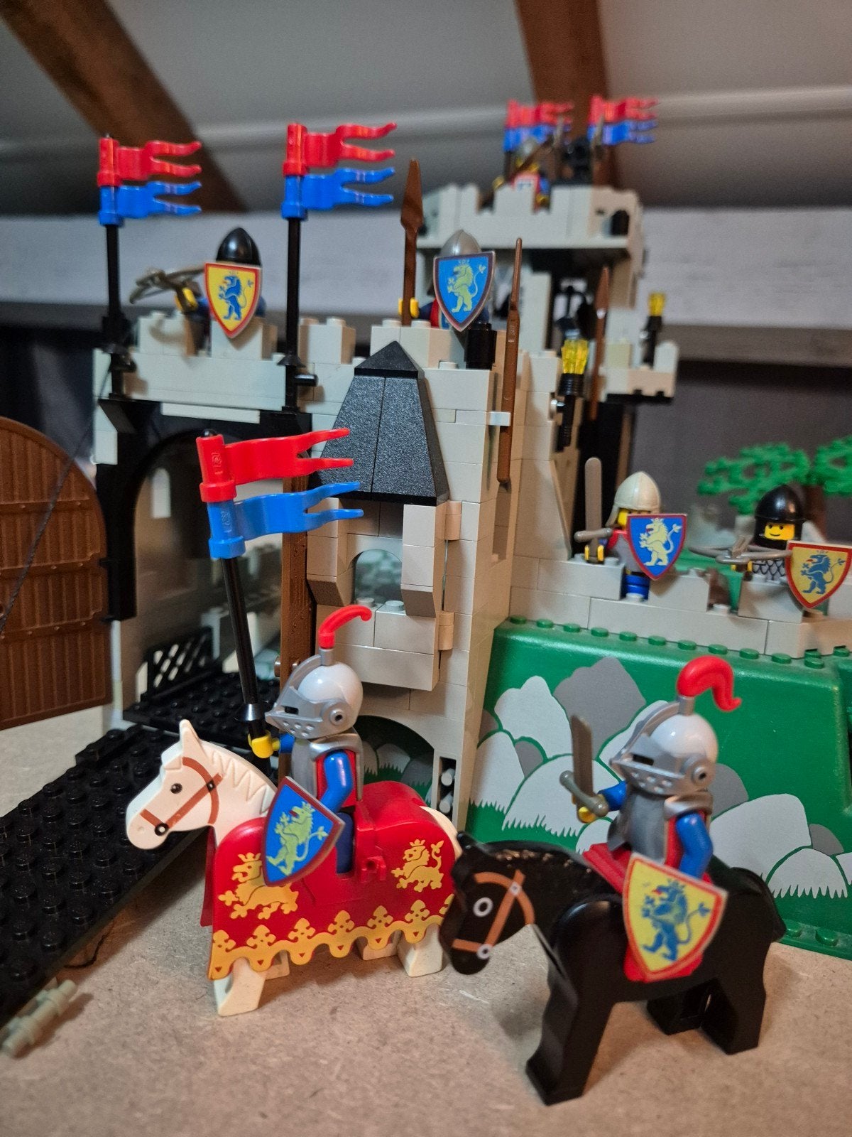 Lego 6081 Ridder kasteel lions, Gebruikt, Lego, Ophalen of Verzenden, Compleet