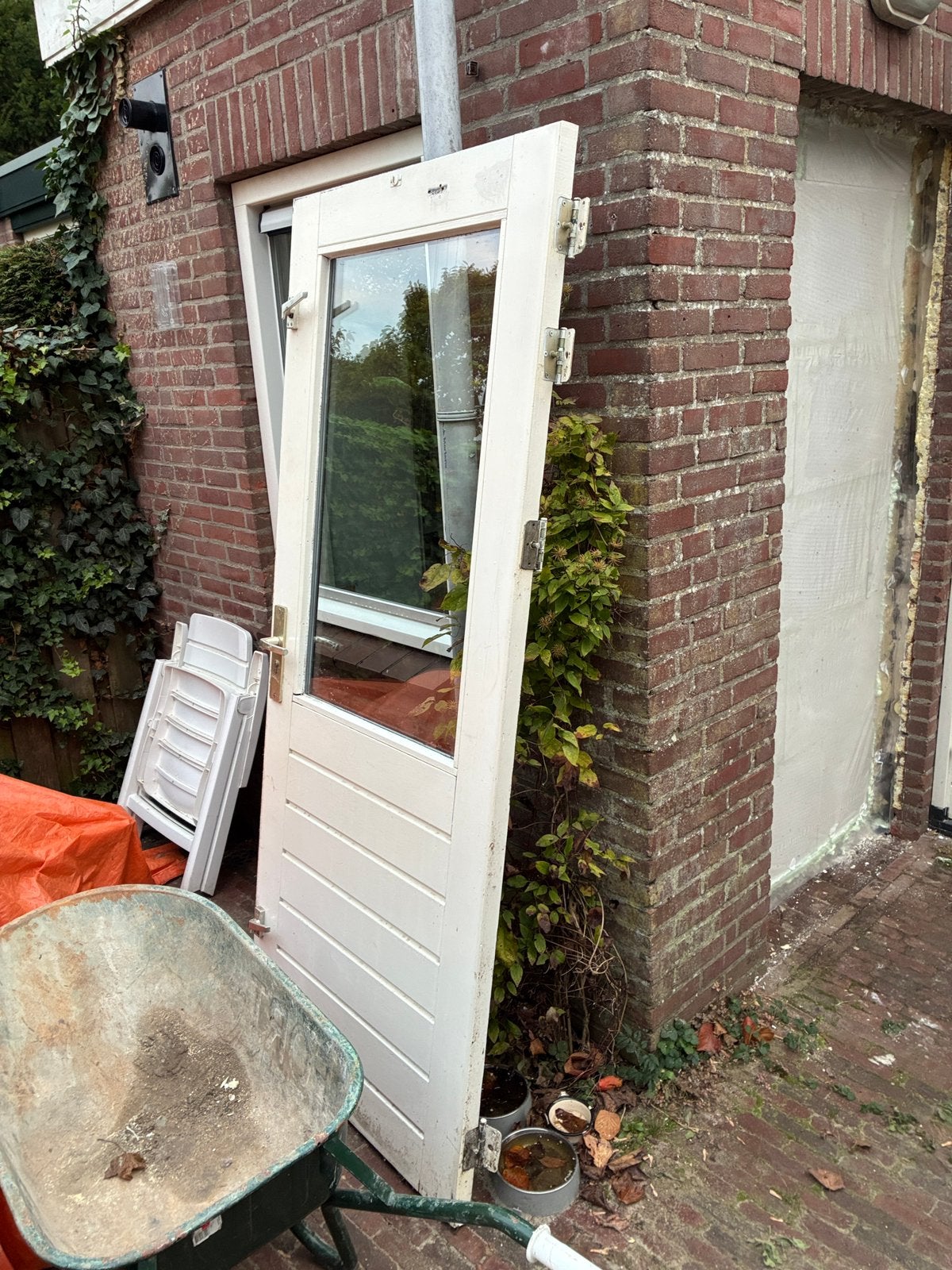 Goede deur met beslag, Ophalen, Gebruikt, 80 tot 100 cm, Buitendeur