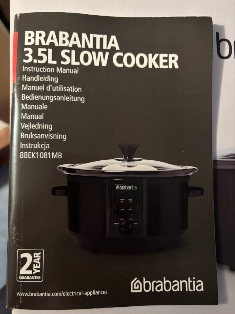 Brabantia Slow Cooker 3,5L – Nieuw in doos, Ophalen, Nieuw