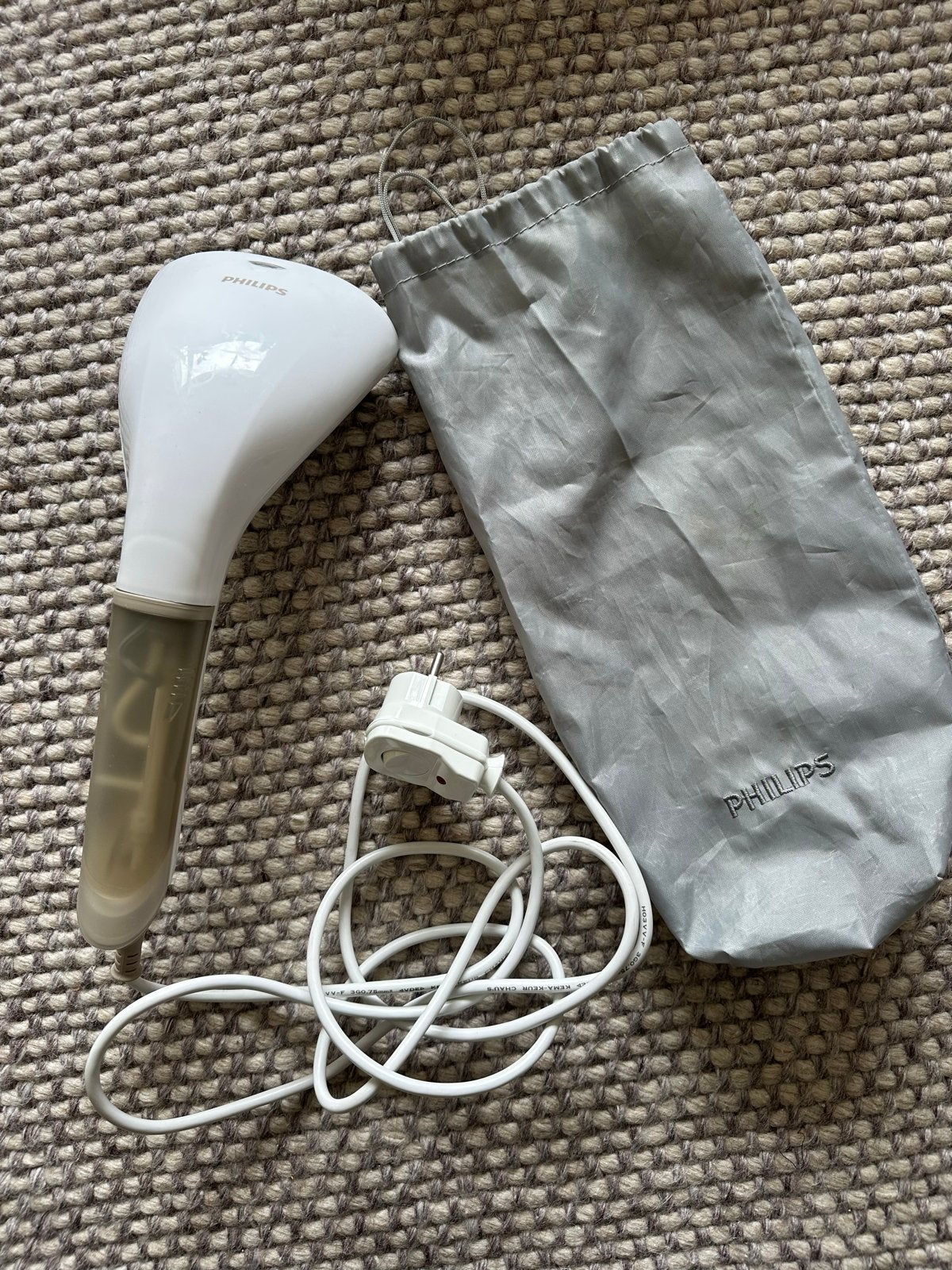 Philips Kledingstomer GC312 - Handstomer met reiszak, Witgoed en Apparatuur, Stoomapparaten, Ophalen of Verzenden, Zo goed als nieuw