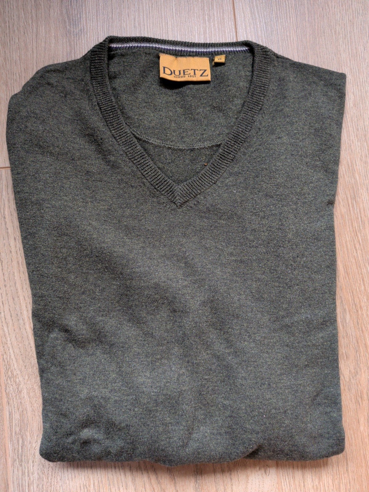 Duetz trui xl katoen/wol dgroen, Maat 56/58 (XL), Ophalen of Verzenden, Zo goed als nieuw, Duetz