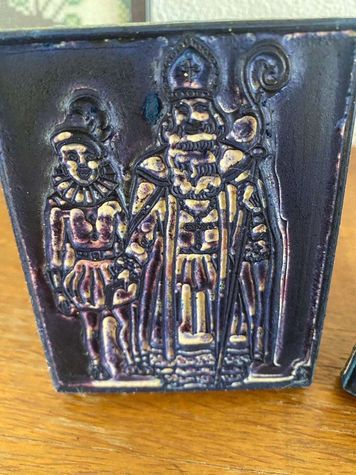 Vintage Sinterklaas en Piet schoolstempels, Ophalen of Verzenden, Gebruikt