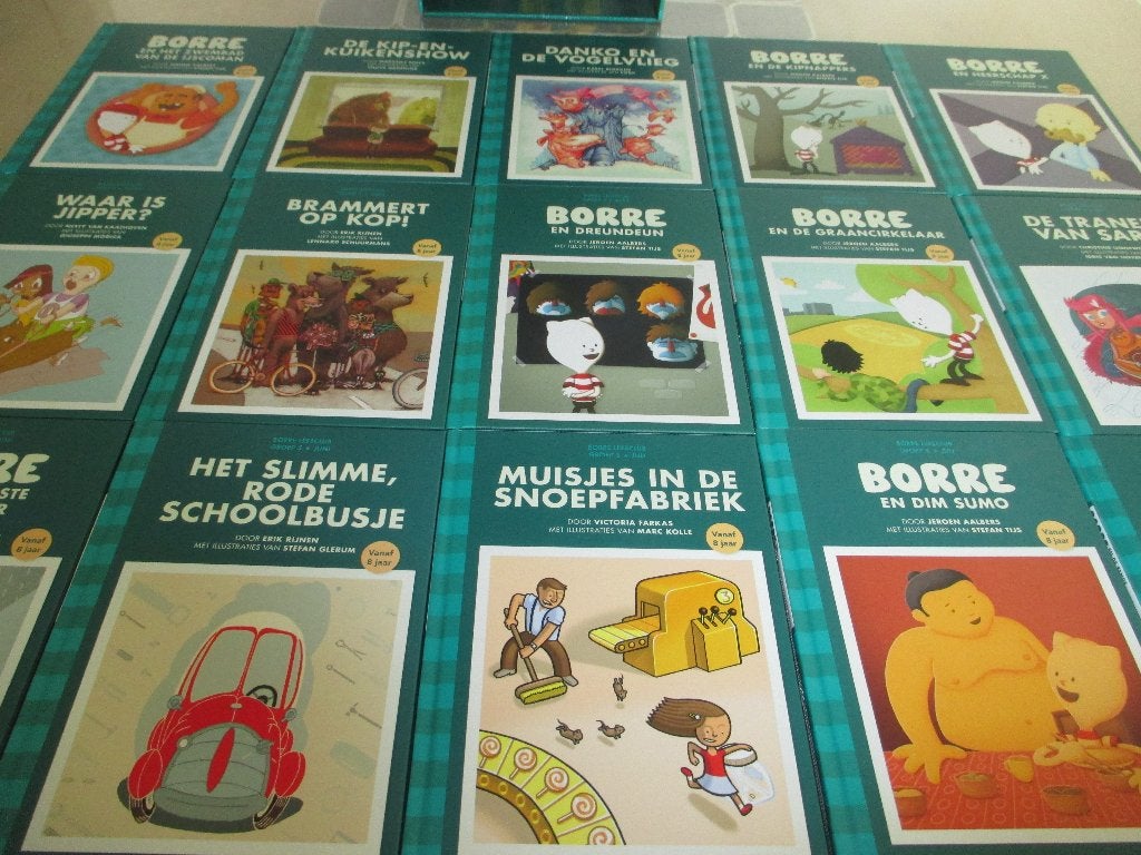 Te koop 24 BORRE BOEKJES VOOR GROEP 5, Boeken, Kinderboeken | Jeugd | onder 10 jaar, Ophalen, Gelezen, Fictie algemeen