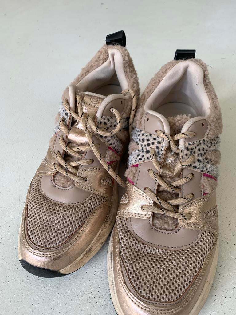 Gedragen gympen met teddy en leopard print, Kleding | Dames, Schoenen, Ophalen, Gedragen, Beige, Sneakers of Gympen