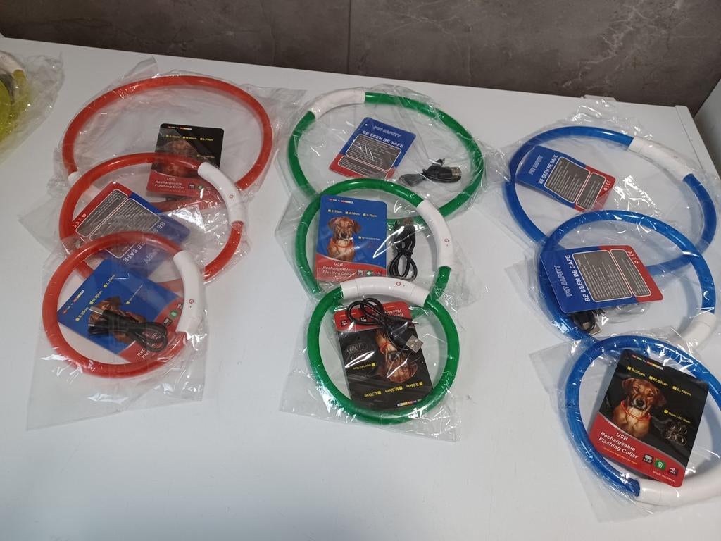 Hondenhalsband met led, Dieren en Toebehoren, Ophalen of Verzenden, Verlicht, Nieuw