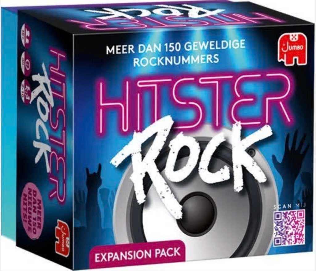Hitster – Rock - Uitbreidingsset - Partyspel - Muziekspel, Ophalen of Verzenden, Nieuw