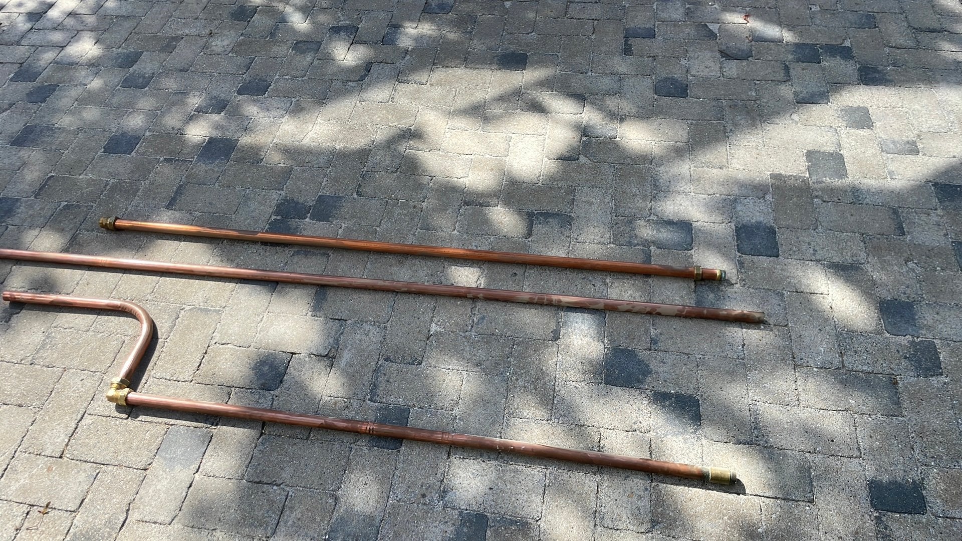 Koperen leiding water 28mm, Ophalen, Overige materialen, 20 tot 40 mm, Zo goed als nieuw