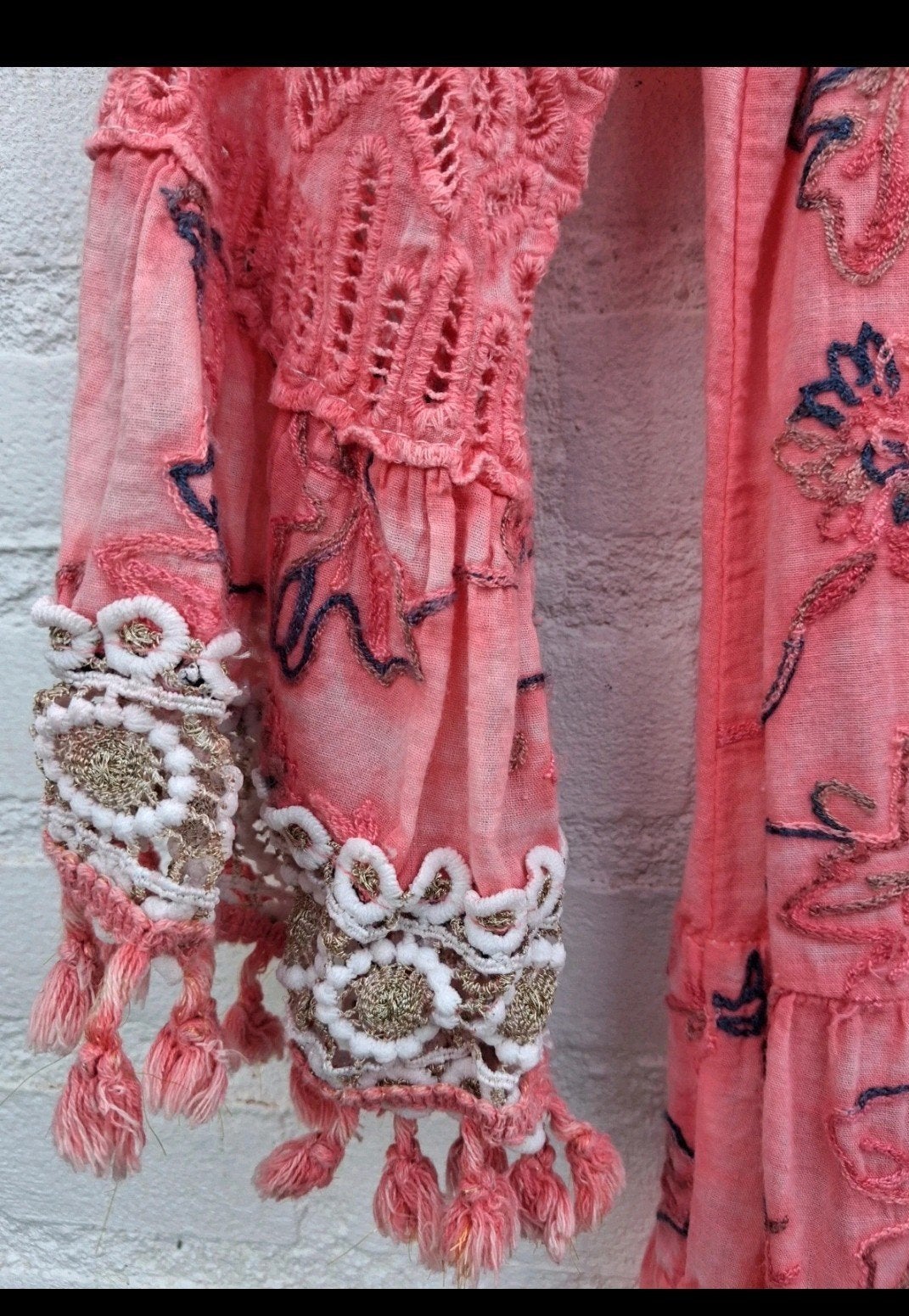 Boho koraal ibiza dress, Maat 38/40 (M), New Collection, Verzenden, Nieuw